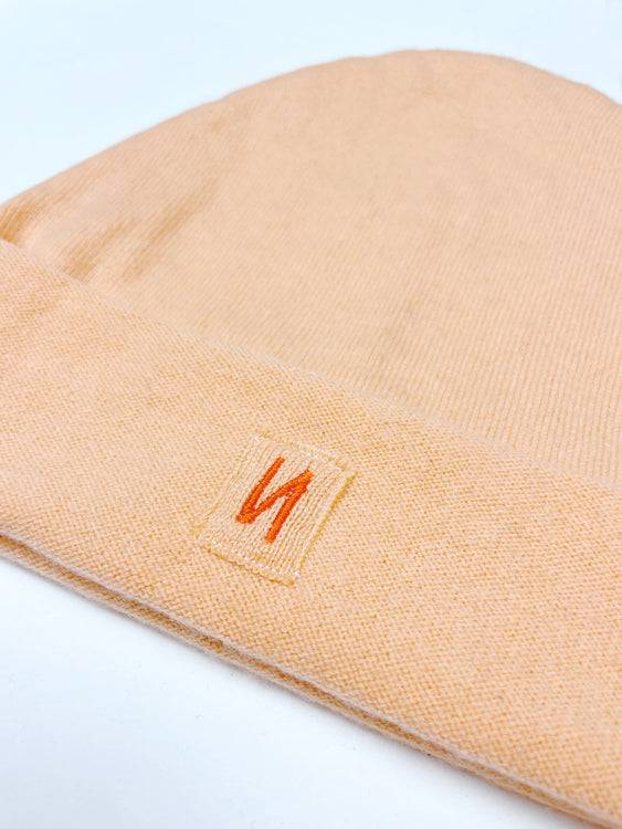 Nonoi Studio MÜTZE "HORA" PASTELLORANGE AUS KASCHMIR Bis zu 55% Rabatt