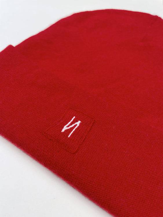 Nonoi Studio ROTE MÜTZE "PARIS" AUS KASCHMIR // UNISEX 50% Rabatt für begrenzte Zeit