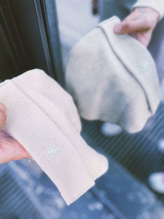 Nonoi Studio HELLBRAUNE MÜTZE "MILANO" AUS KASCHMIR // UNISEX Rabatte dieses Monats