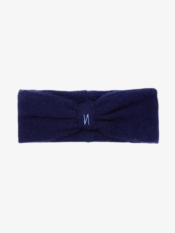 Nonoi Studio DUNKELBLAUES STIRNBAND "FLUF" // KASCHMIR Outlet