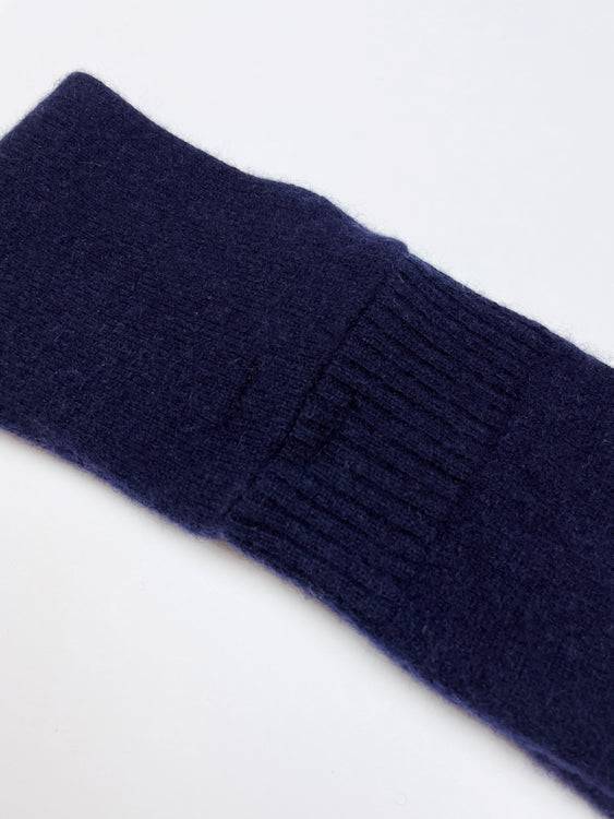 Nonoi Studio DUNKELBLAUES STIRNBAND "FLUF" // KASCHMIR Outlet
