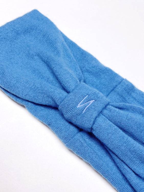 Nonoi Studio HELLBLAUES STIRNBAND "BLUE" // WOLLE Auslauf