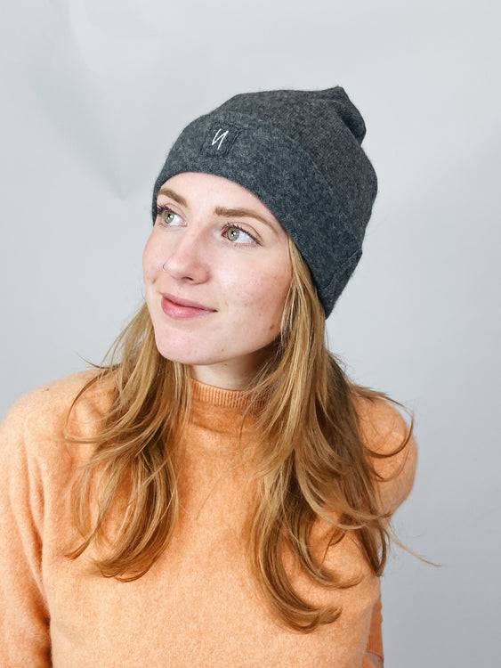 Nonoi Studio MÜTZE GRAU "TOKYO" AUS KASCHMIR // UNISEX Schlussverkauf