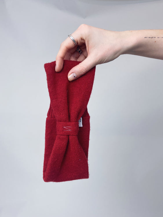 Nonoi Studio ROTES STIRNBAND // KASCHMIR Sonderangebot