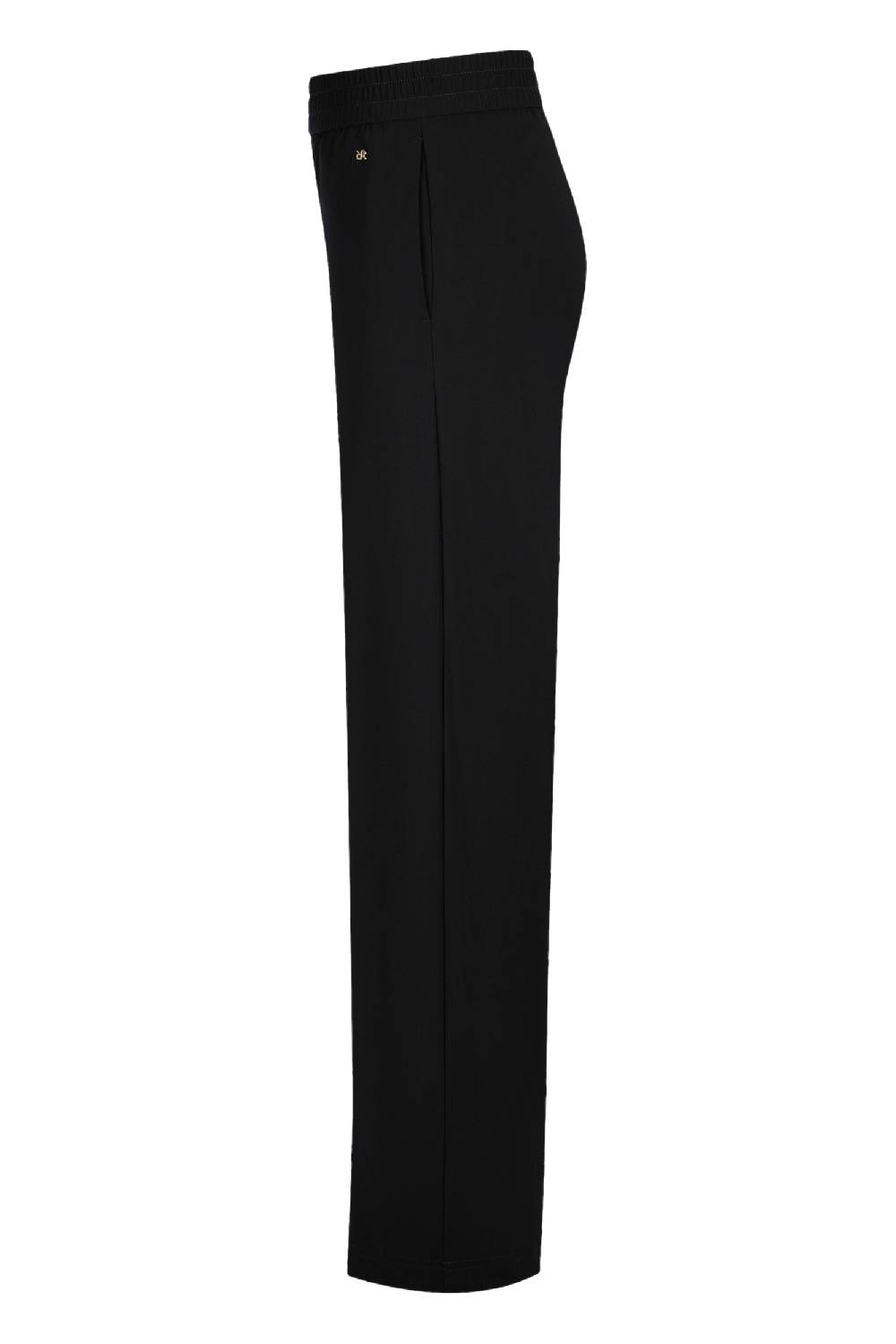 Raffaello Rossi Marlenehose Wide Leg lang Mid Waist schwarz: COSMEA Online Shopping