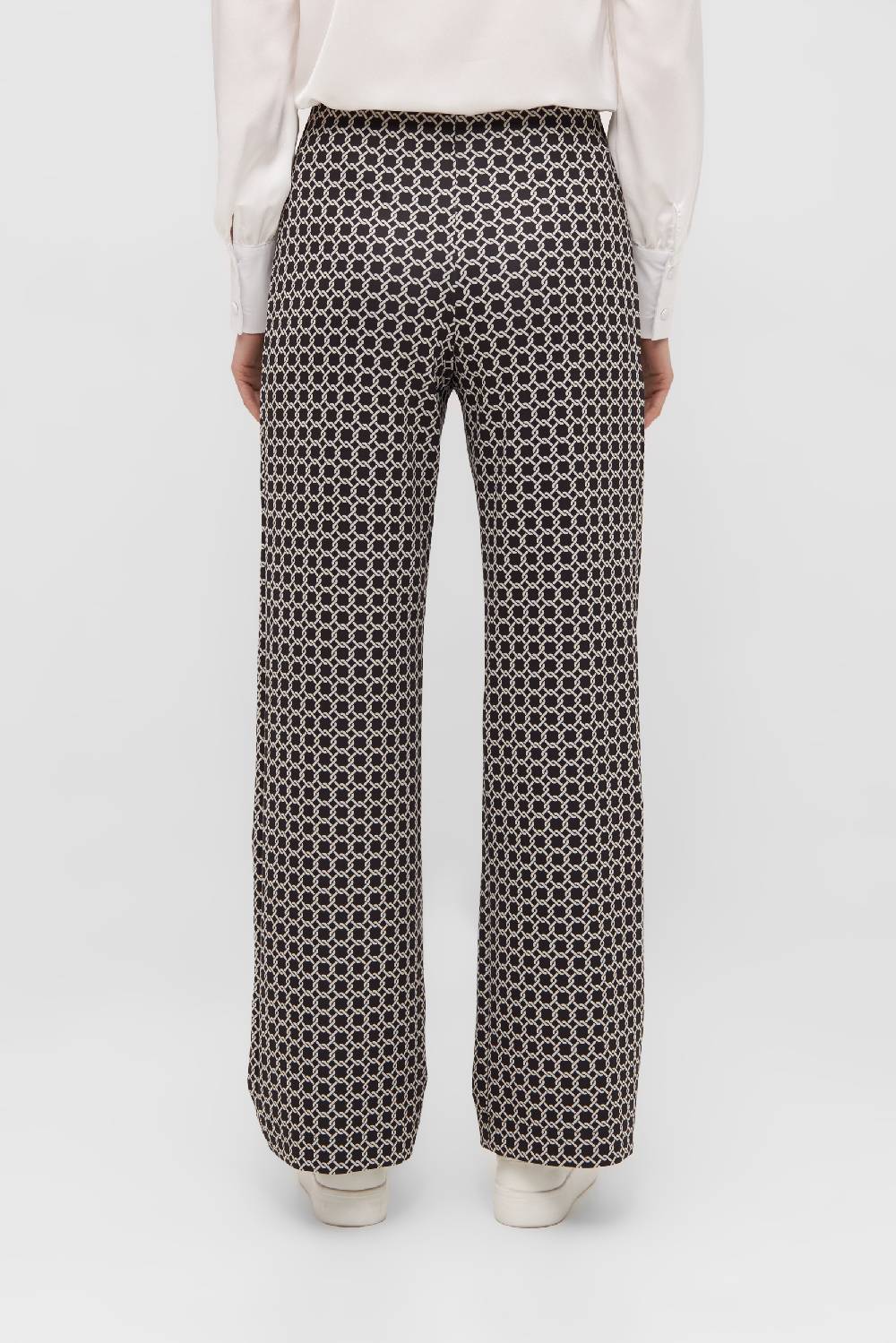 Raffaello Rossi Marlenehose Wide Leg lang Mid Waist gemustert: ELAINE Vatertagsangebot