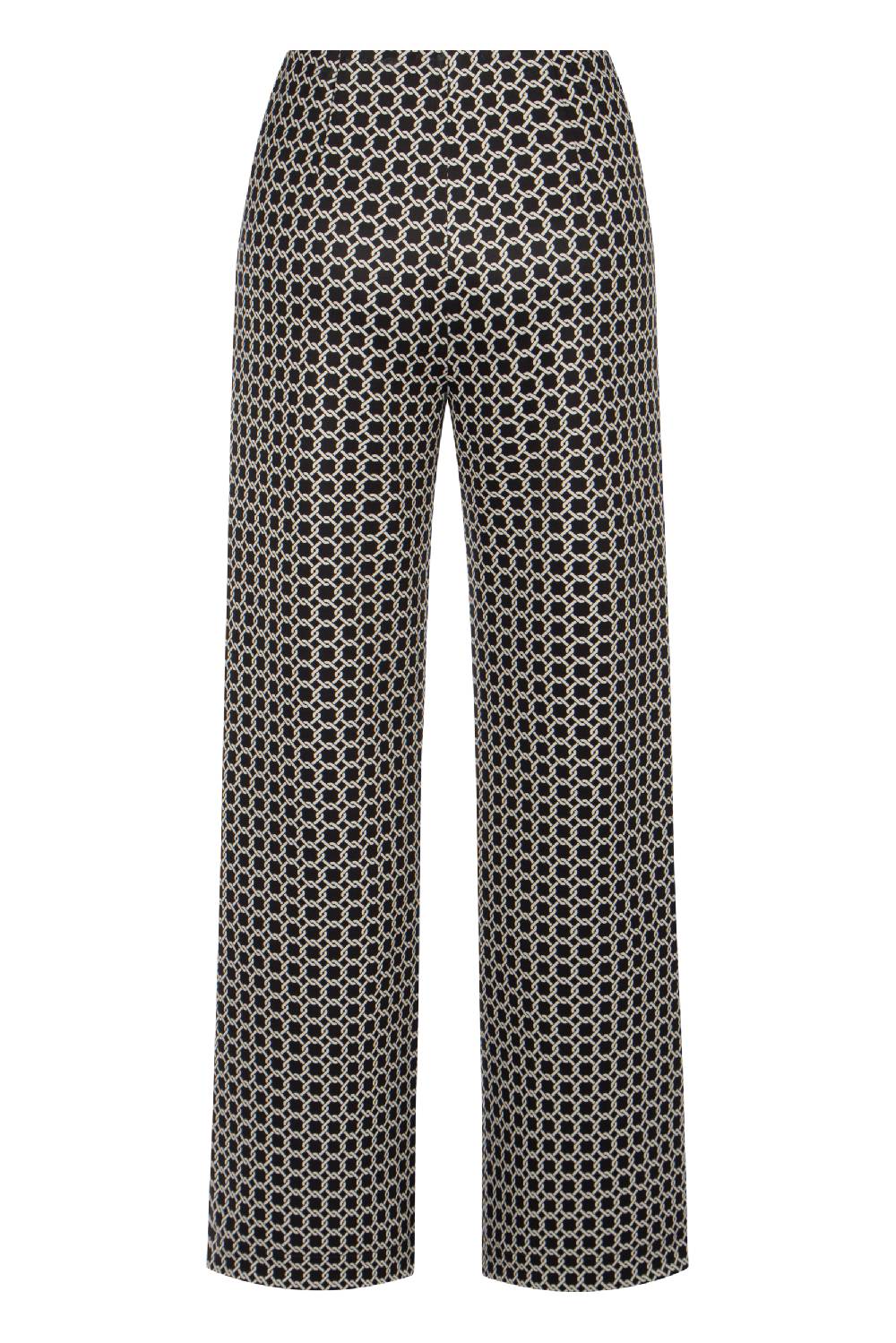 Raffaello Rossi Marlenehose Wide Leg lang Mid Waist gemustert: ELAINE Vatertagsangebot