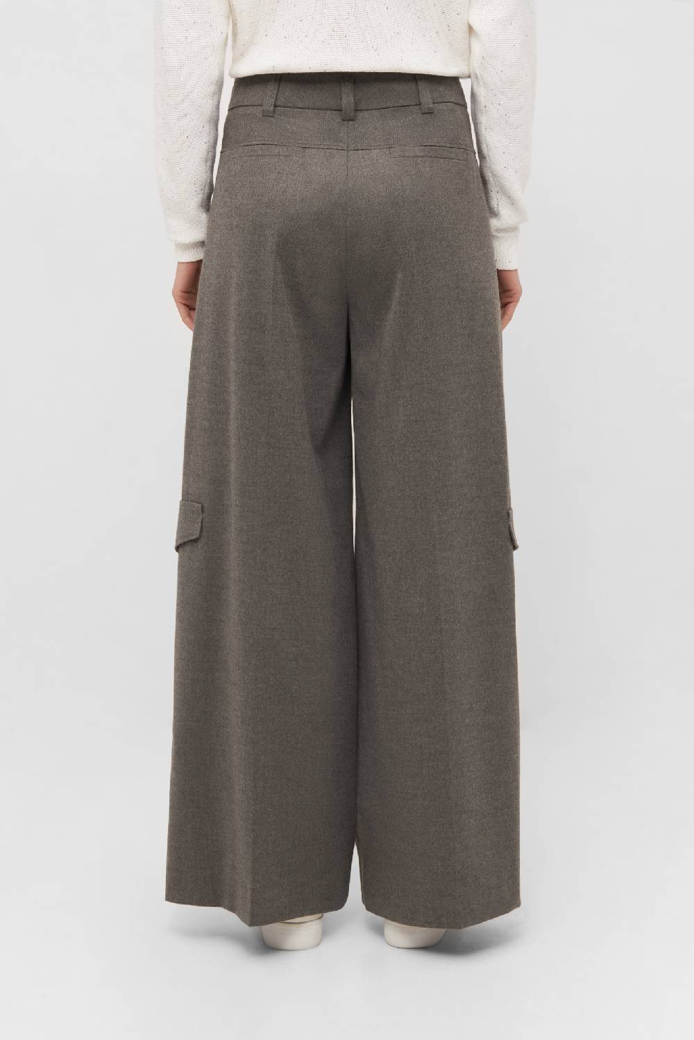 Raffaello Rossi Cargo Wide Leg lang High Waist grau: JASCHA Valentinstagsangebot