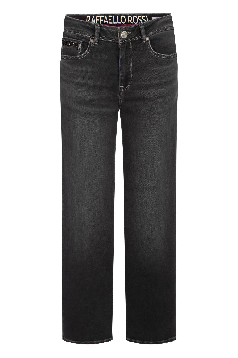 Raffaello Rossi Marlenehose Straight lang Mid Waist grau: KIRA B Lagerräumung