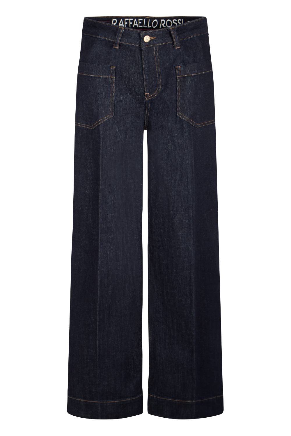 Raffaello Rossi 5-Pocket Wide Leg verkürzt -6/8 High Waist blau: MIRU Blitzangebot