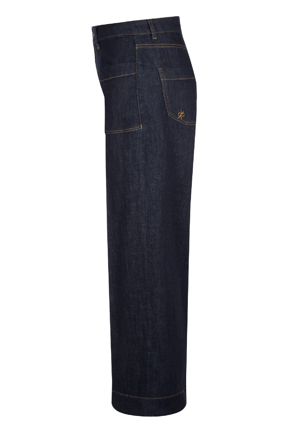 Raffaello Rossi 5-Pocket Wide Leg verkürzt -6/8 High Waist blau: MIRU Blitzangebot