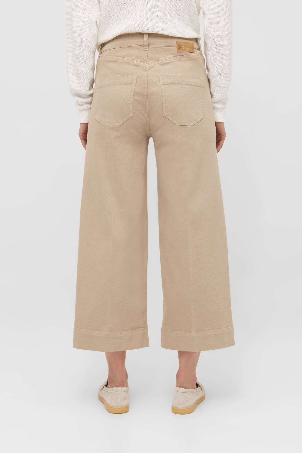 Raffaello Rossi Bootcut Wide Leg verkürzt -7/8 High Waist beige: MIRU 6/8 Große Rabatte