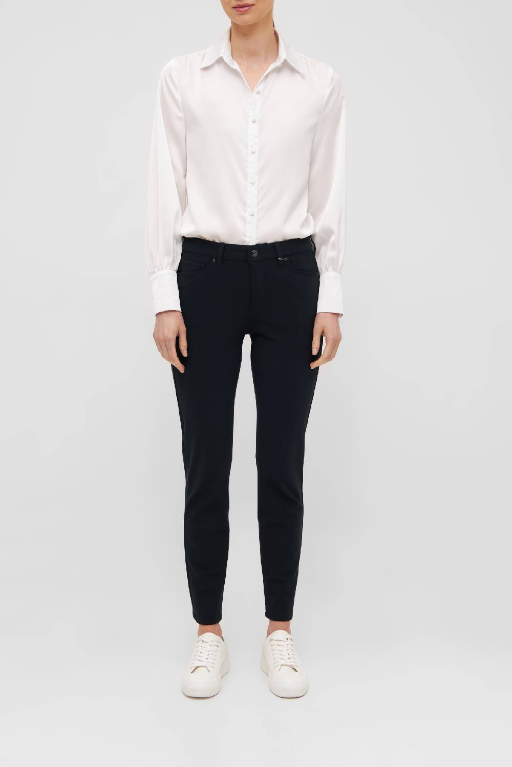 Raffaello Rossi 5-Pocket Slim lang Mid Waist schwarz: SUZY Kauf eins, bekomm eins gratis