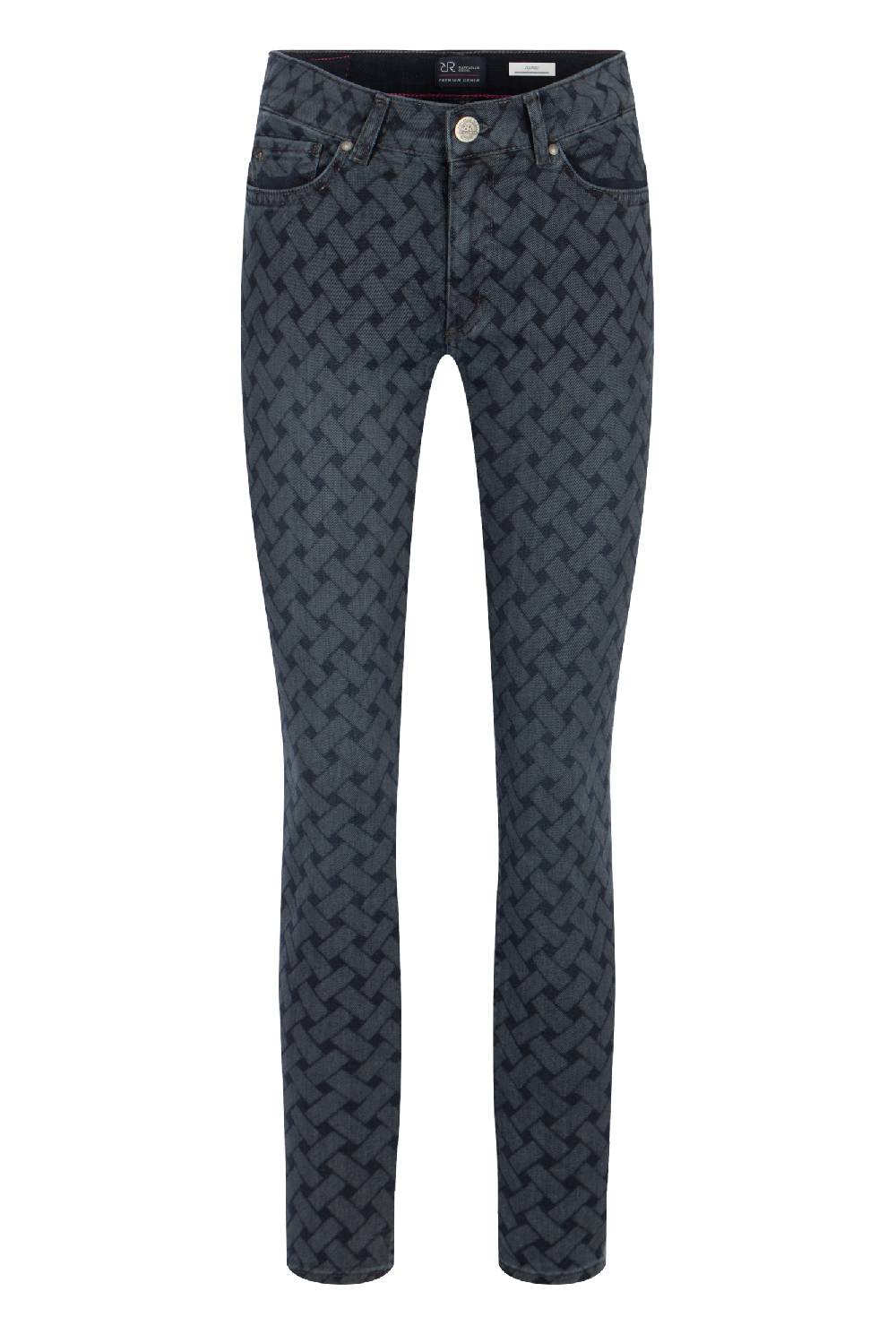 Raffaello Rossi 5-Pocket Slim lang Mid Waist gemustert: SUZY L Tägliche Deals