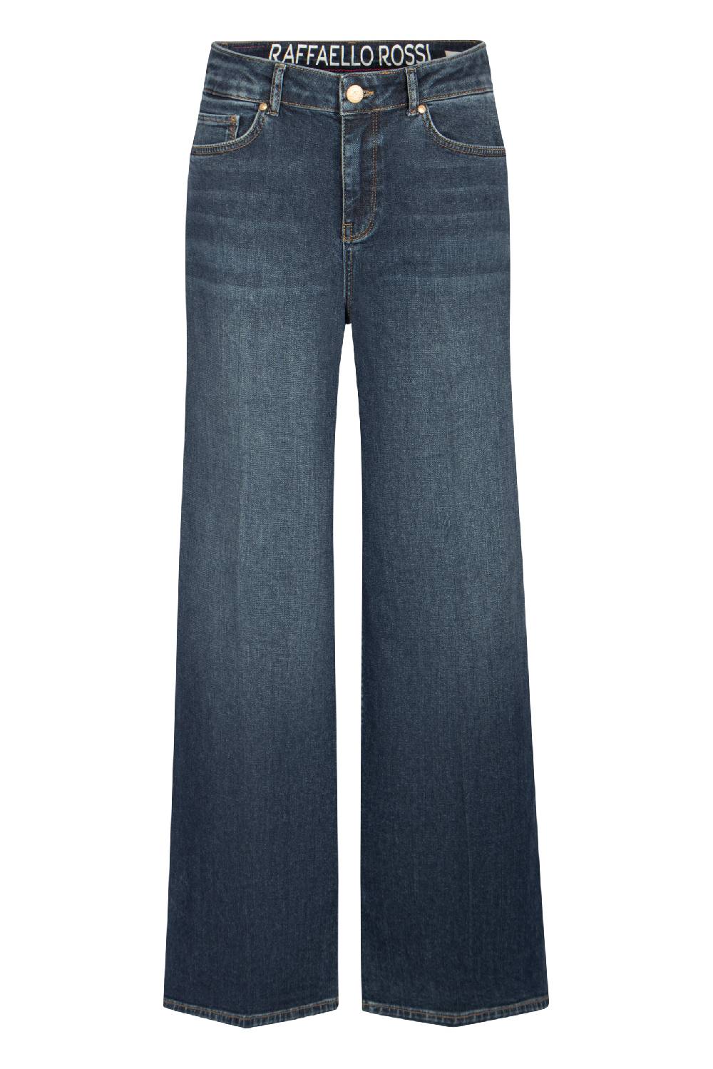 Raffaello Rossi Bootcut Wide Leg lang High Waist blau: SVENTY Sonderangebote
