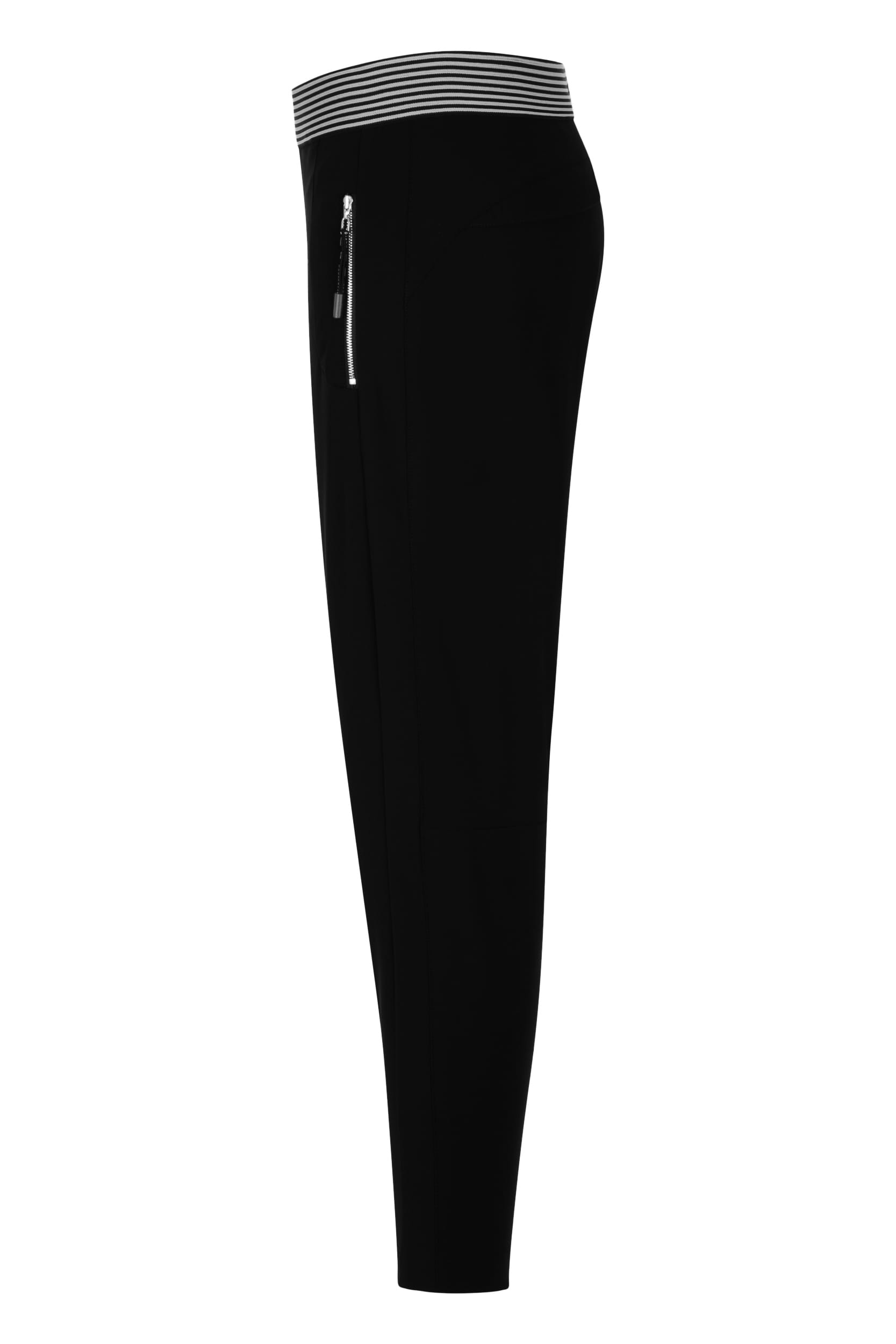 Raffaello Rossi Joggpant Relaxed verkürzt -7/8 Mid Waist schwarz: NATINA RIBBON Letzte 2 Tage
