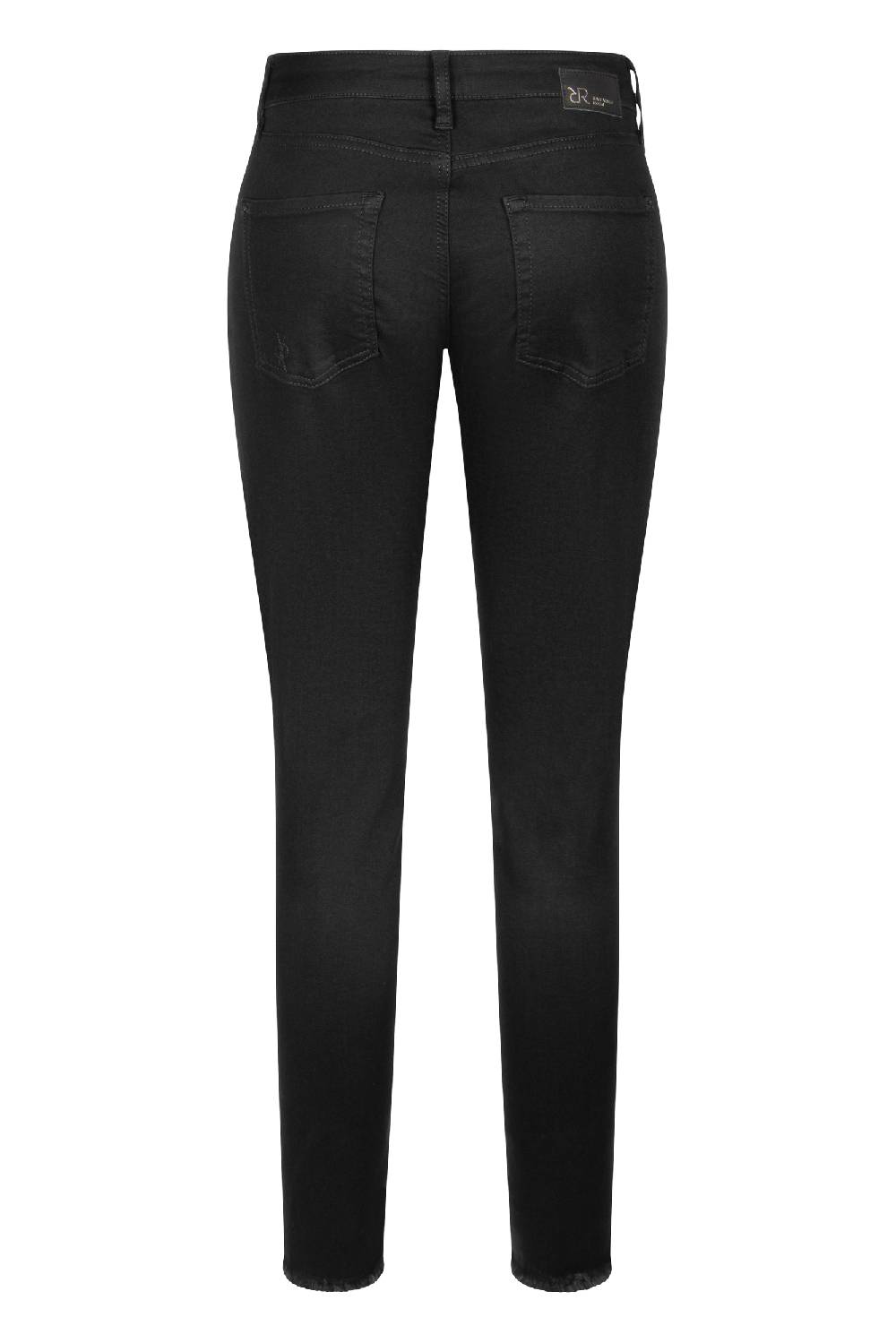 Raffaello Rossi 5-Pocket Slim verkürzt -7/8 Mid Waist schwarz: JANE Sonderangebot der Fabrik
