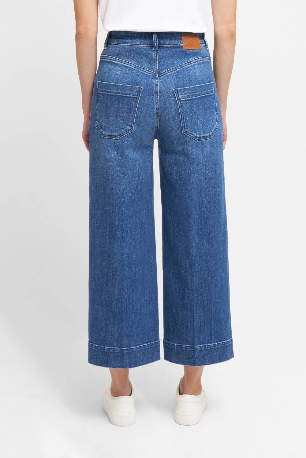 Raffaello Rossi 5-Pocket Wide Leg verkürzt -6/8 High Waist blau: MIRU 6/8 Discount Store für neue Produkte