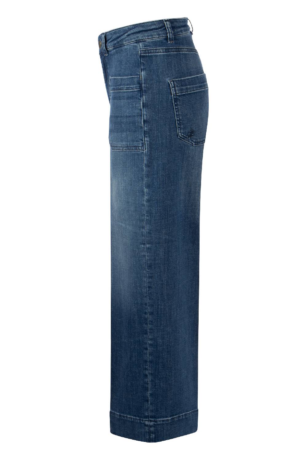 Raffaello Rossi 5-Pocket Wide Leg verkürzt -6/8 High Waist blau: MIRU 6/8 Discount Store für neue Produkte