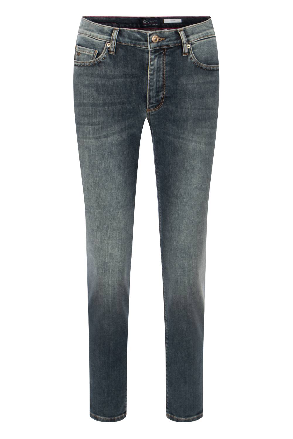 Raffaello Rossi 5-Pocket Slim lang Low Waist grau: SUZY Clearance-Verkauf