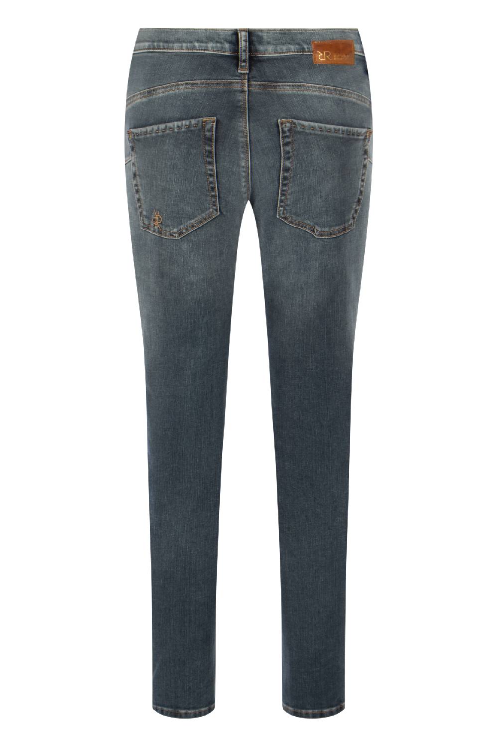 Raffaello Rossi 5-Pocket Slim lang Low Waist grau: SUZY Clearance-Verkauf