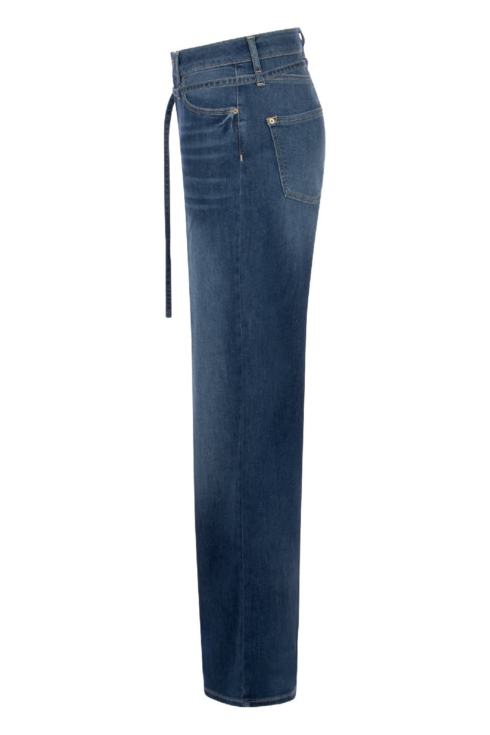 Raffaello Rossi 5-Pocket Wide Leg lang High Waist blau: SVENTY B Kostenloser Versand international