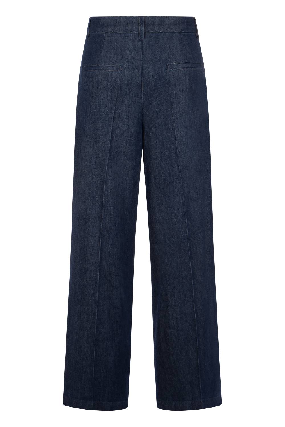 Raffaello Rossi 5-Pocket Wide Leg lang High Waist blau: TARA Fabrikladen