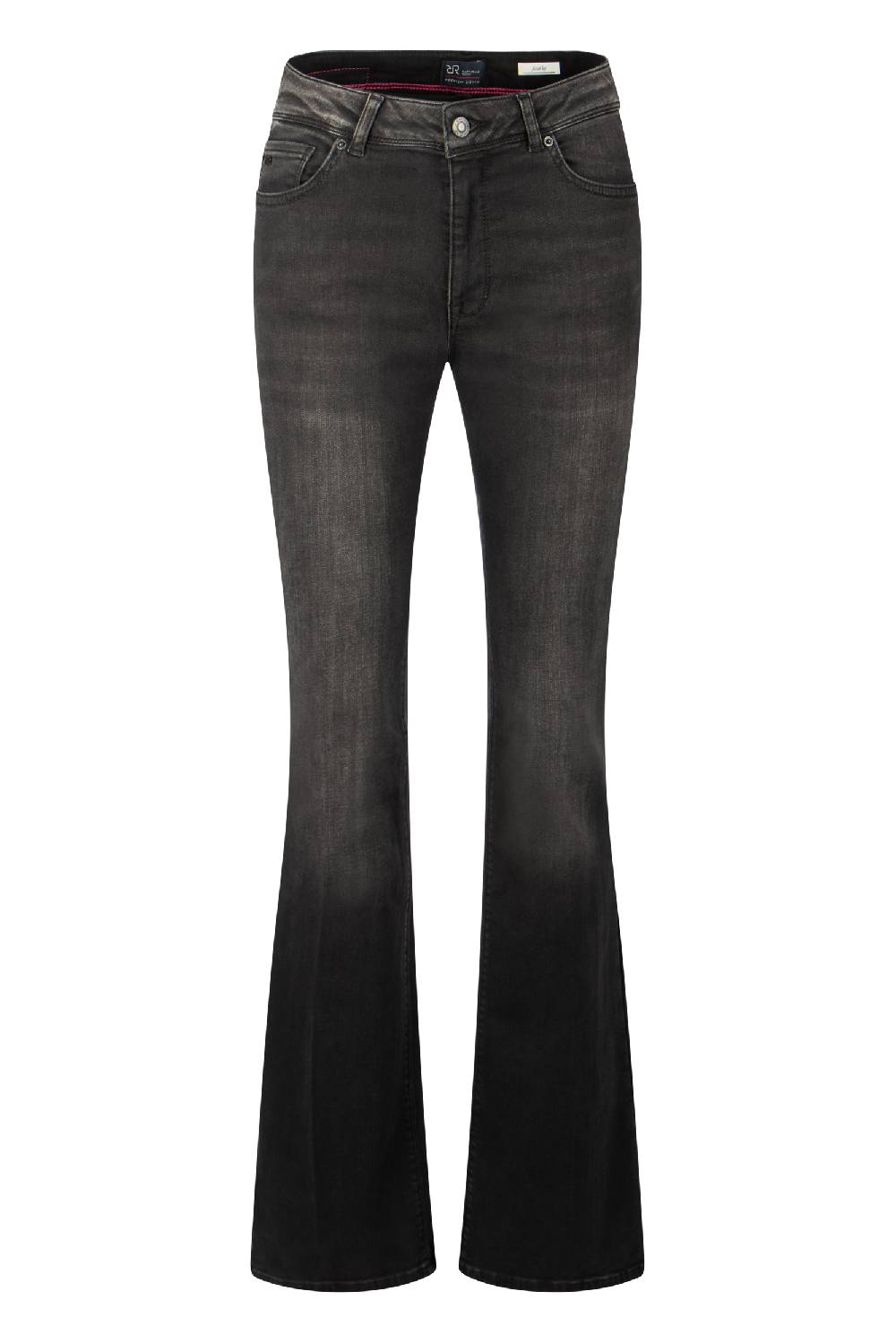 Raffaello Rossi 5-Pocket Wide Leg lang Mid Waist grau: VIC FLARED Black Friday Preise