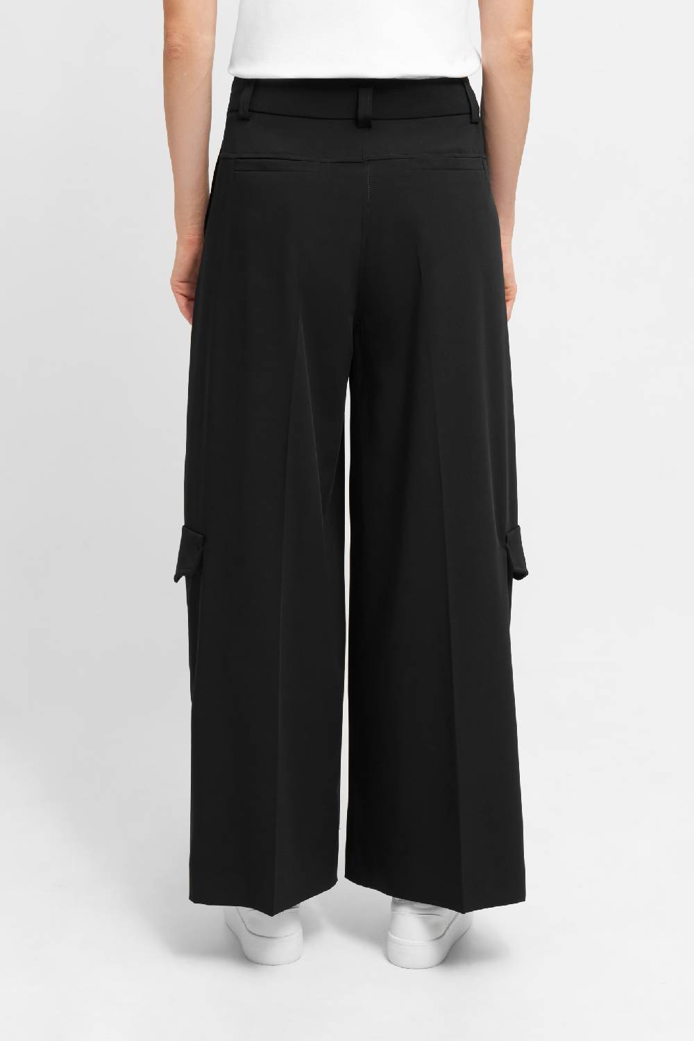 Raffaello Rossi Cargo Wide Leg verkürzt -7/8 High Waist schwarz: JASCHA 50% Rabatt für begrenzte Zeit