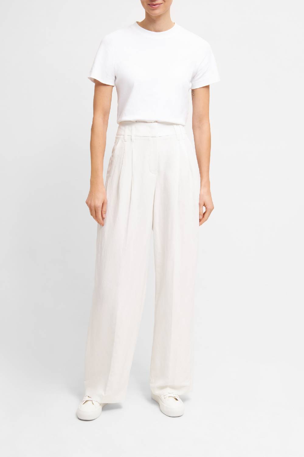 Raffaello Rossi Marlenehose Wide Leg lang High Waist beige: MAYLA Rabatte dieses Monats