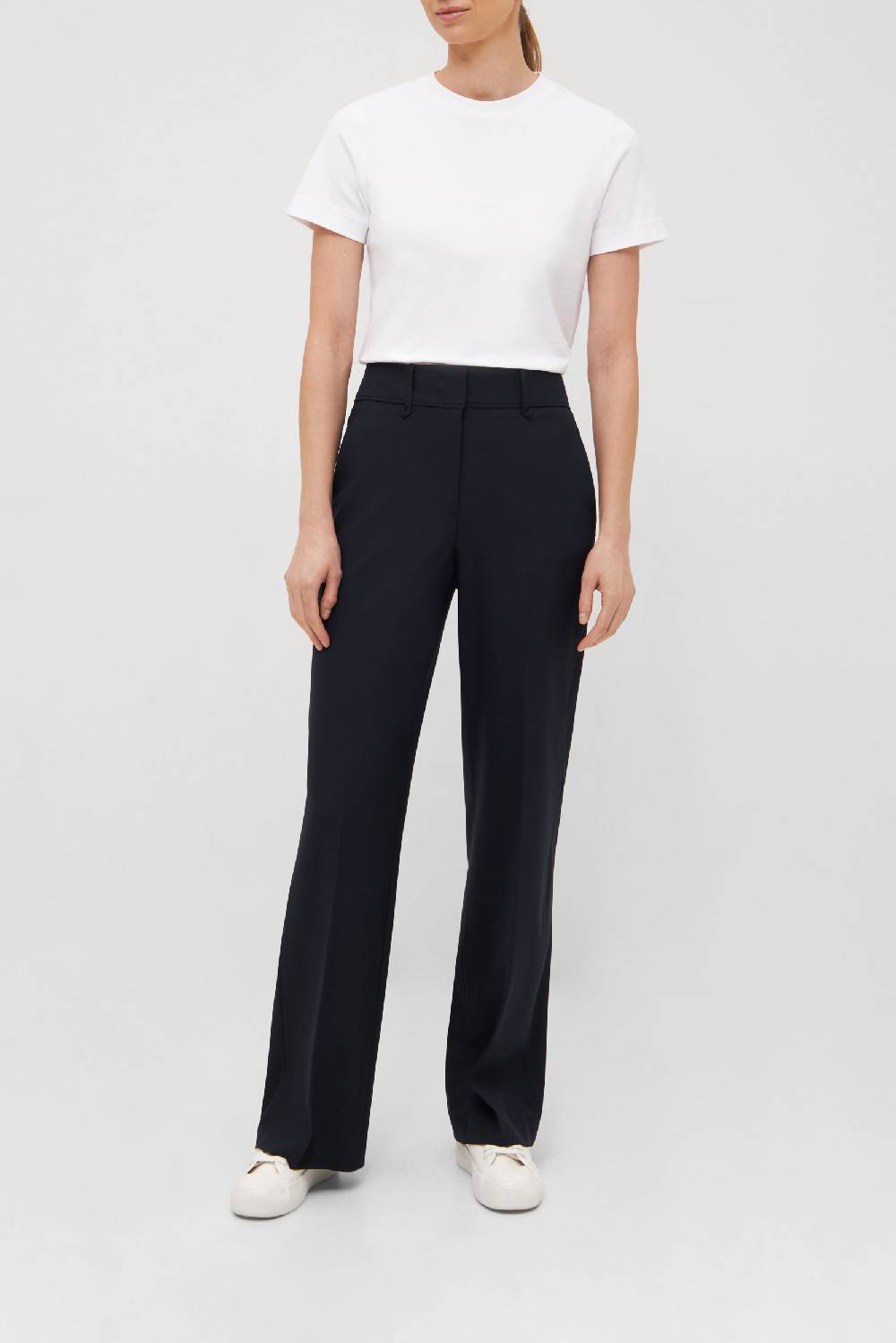 Raffaello Rossi Chino Wide Leg lang High Waist schwarz: GABINA Schlussverkauf