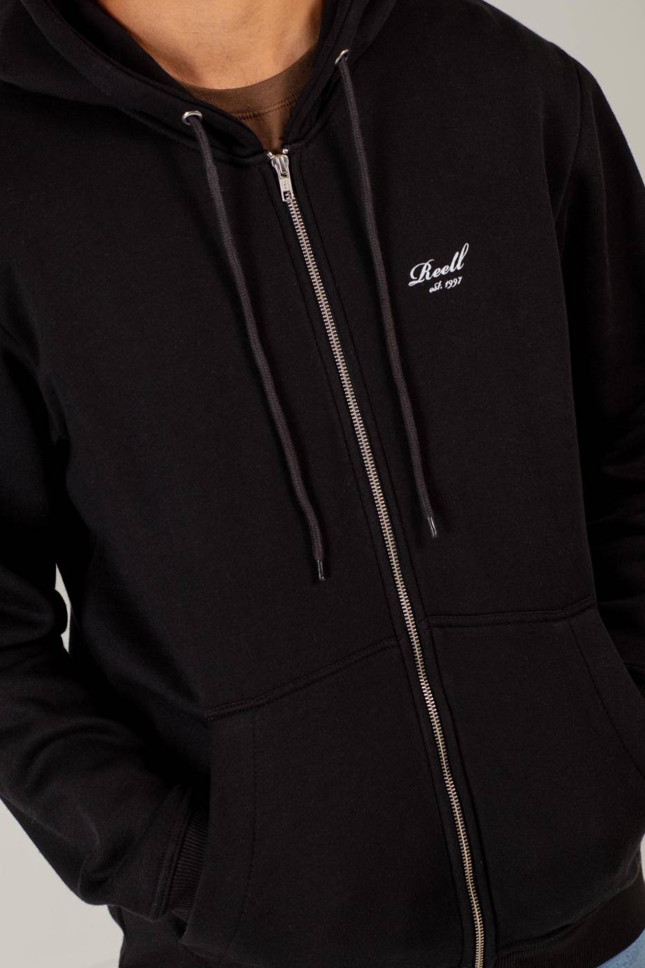 Reell Staple Logo Zip Hoodie Outlet