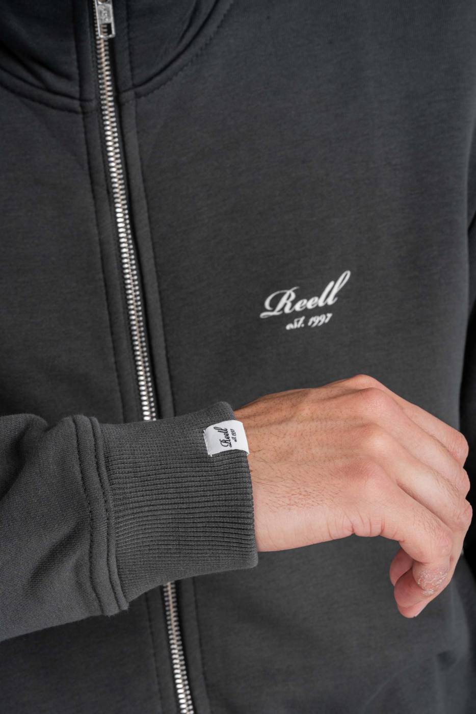 Reell Staple Zip Sweatshirt Super Rabatt