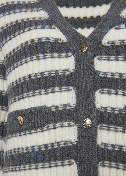 Riani GESTREIFTER CARDIGAN AUS COSY KNIT Saisonschlussverkauf