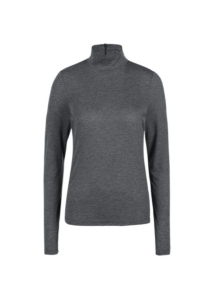 Riani STEHKRAGEN-SHIRT AUS GLAM GREY JERSEY Bis zu 55% Rabatt