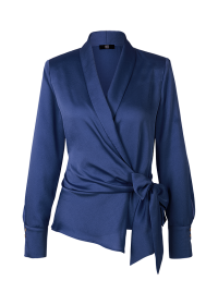 Riani WICKELBLUSE AUS HAMMERED SATIN Verkauf