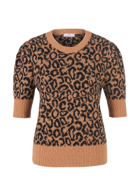 Riani KURZARM-PULLOVER MIT OCELOT PRINT Black Friday Preise