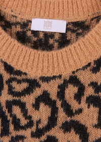 Riani KURZARM-PULLOVER MIT OCELOT PRINT Black Friday Preise