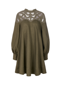 Riani LEINENKLEID MIT MACRAMÉDETAIL Preisnachlass