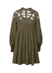 Riani LEINENKLEID MIT MACRAMÉDETAIL Preisnachlass