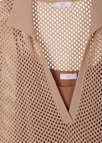 Riani NETZGESTRICKTES POLOKLEID Kostenlose Rückgabe