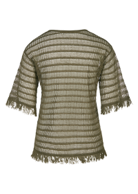 Riani SHIRT AUS LINEN MIX MIT FRANSEN Bis zu 65% Rabatt