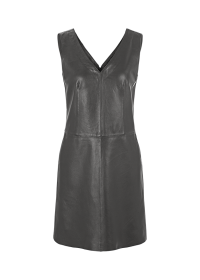 Riani V-NECK-KLEID AUS LEDER Cyber Monday