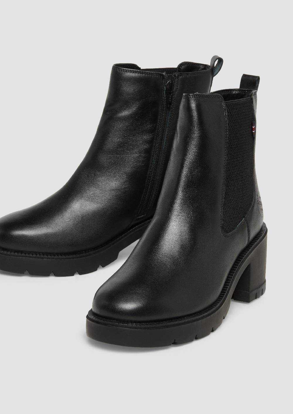 S.Oliver Chelsea-Boots aus Leder Top Angebot