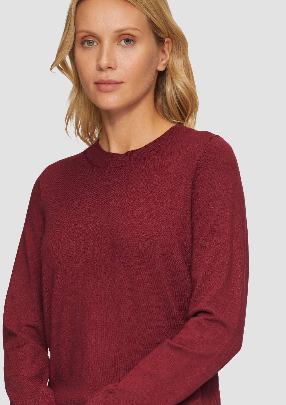 S.Oliver Weicher Pullover mit Rundhalsausschnitt aus Viskosemix Muttertagsangebot