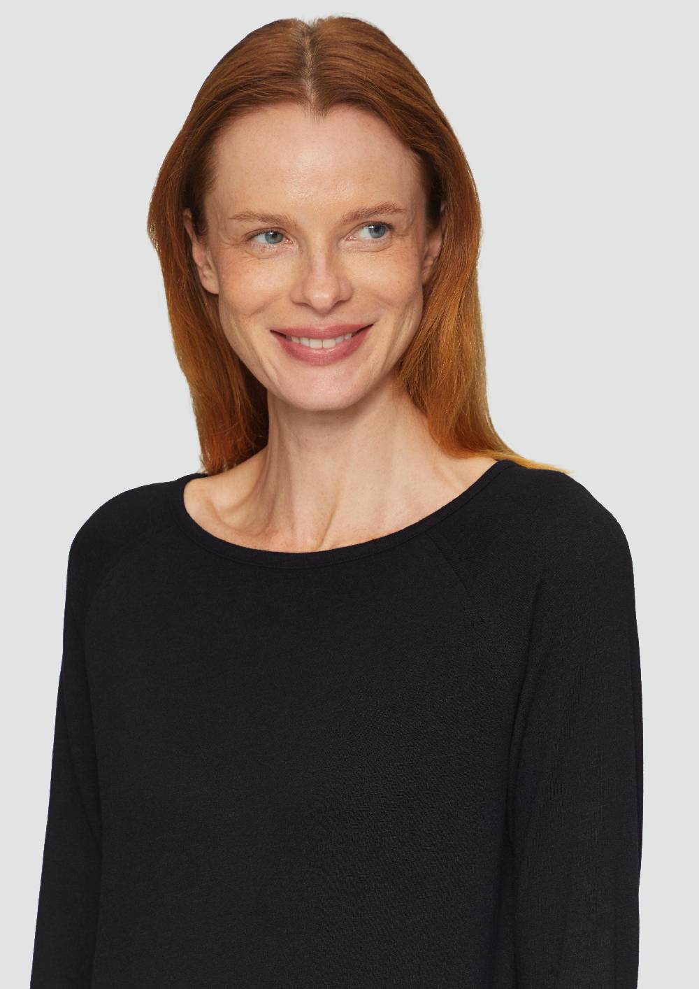 S.Oliver Langarmshirt mit Flammgarnstruktur und Raglanärmeln Neueste Mode