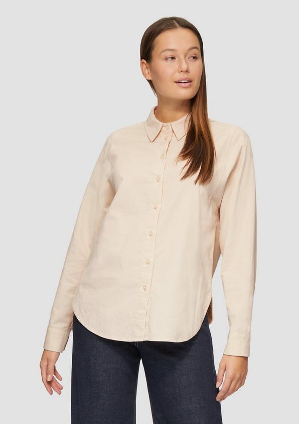 S.Oliver Cordbluse im Relaxed Fit mit Naht-Details Saisonale Angebote