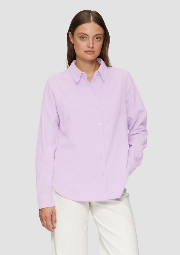 S.Oliver Cordbluse im Relaxed Fit mit Naht-Details Räumungsverkauf