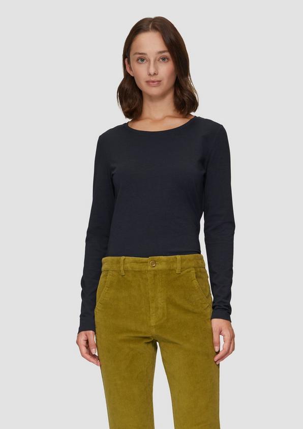 S.Oliver Longsleeve aus Baumwollstretch Tiefpreis