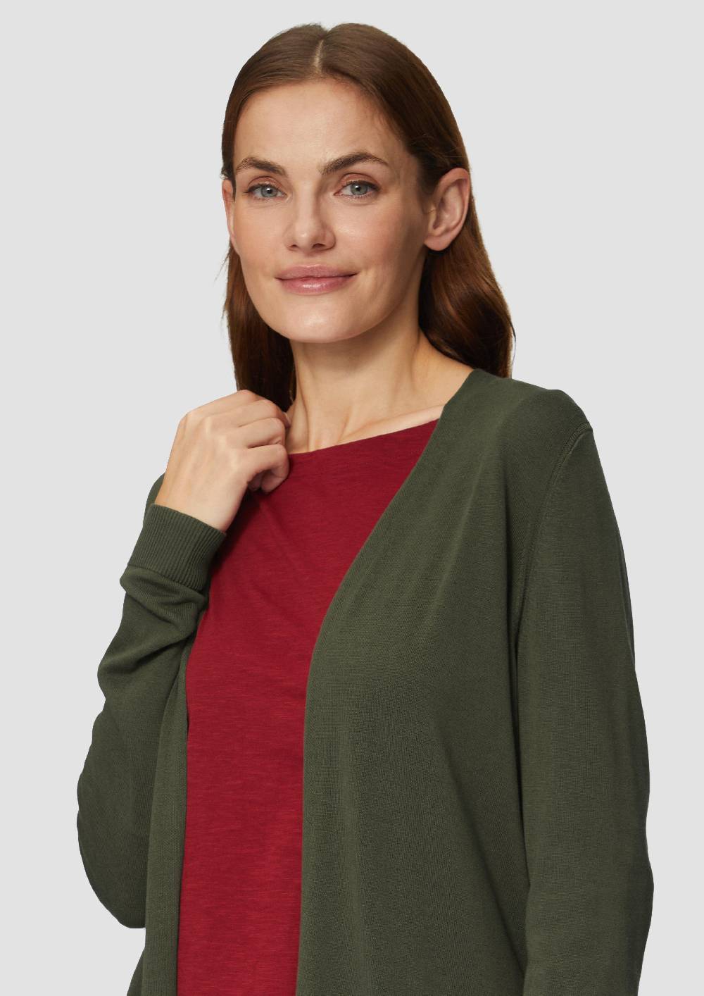S.Oliver Cardigan aus Viskose-Baumwollmix Begrenzte Freigabe